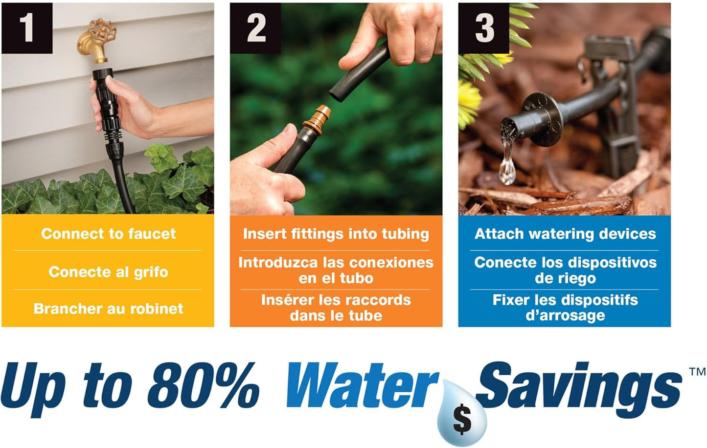 Rain Bird LNDDRIPKIT Drip Irrigation Kit - Efficient Landscape & Garden Watering System with Drippers & Micro-Bubblers