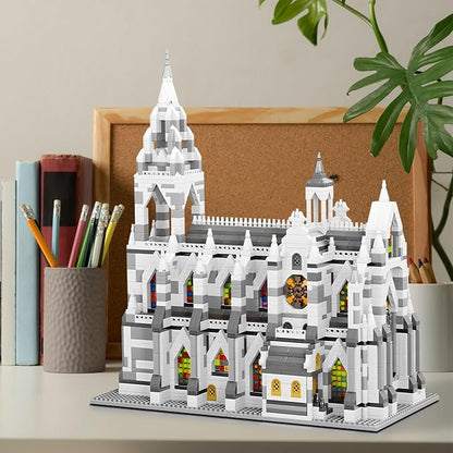 Miniature Building Blocks Cologne Cathedral Model Set (3598 Pieces) - Building Toys Suitable for Children and Adults as Gifts