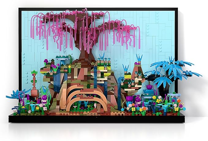 Micro Brick Tree of Life Building Set Creative Nature World Model 3D Wall Art Home Office Decoration or Table Display Collectible Display Set Ideas Gift Building Toy for AdultsTeens Ages 8+ Kids
