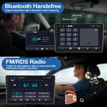 2+64G Car Stereo Radio for Ford Escape/Mazda Tribute 2001-2005 with Wireless CarPlay Android Auto, 9" Touch Screen Android 13 Car Radio with GPS Navigation Bluetooth WiFi Mirror Link Backup Camera