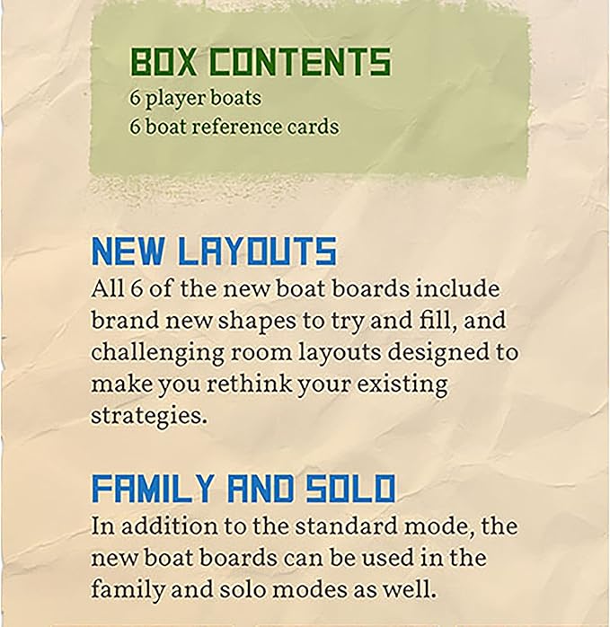 The Isle of Cats: Boat Pack Expansion - Boardgame Ages 8+