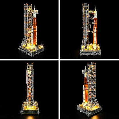 BRIKSMAX Light Kit for Lego-10341 NASA Artemis Space Launch System- Compatible with Lego Icons Rocket Launch Tower Building Set- Not Include Lego Set