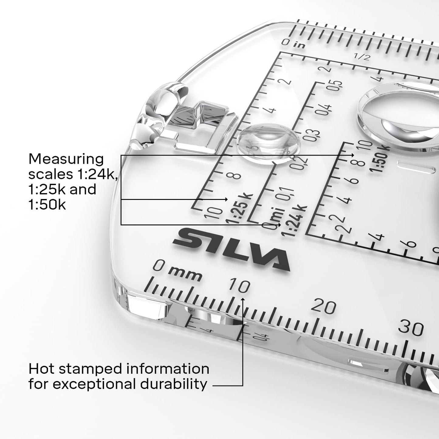 Silva Compasses Transparent Base with Mirror Terra Expedition S Compass (MN) Silva Unisex Adults