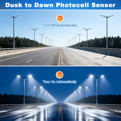 Dream Eeve 480W LED Parking Lot Light Slip Fitter Mount 72000LM Dusk to Dawn 5000K Led Flood Light Outdoor Commercial Security Area IP65 Waterproof 85-277V for Street Stadium Driveway