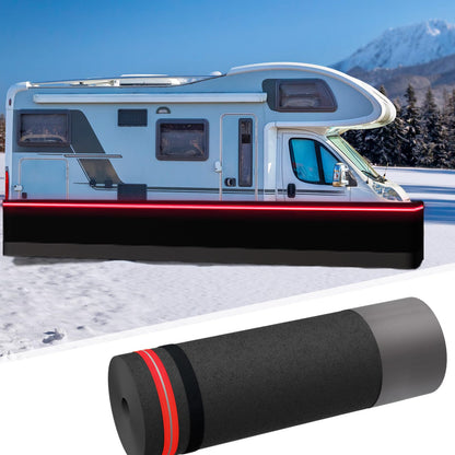 RV Skirting for Travel Trailer, RV Skirting for 5th Wheel, Trailer Skirting for Mobile Home Exterior with Tightly Metal Plates, Convenient Wheel Rv Cover for Garden,Outdoor, Yard (3.28x85.3 ft)
