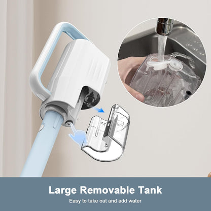 Skiennix 6-in-1 Steam Mop Cleaner - Versatile 2 Modes, 400ML Tank, 23FT Power Cable | Azure Color