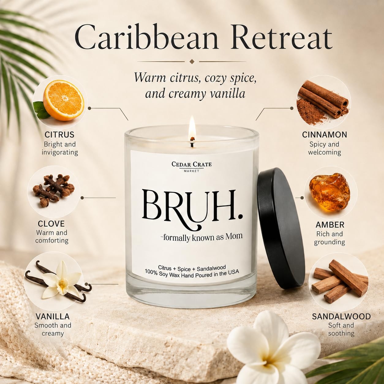 Mom Gifts - Mothers Day Gifts from Son, Daughter, Children - Bruh Formally Known as Mom Scented Candle | Funny, Cool Present for Women Birthday Unique, Best Mother Ever, Wife Gift Ideas