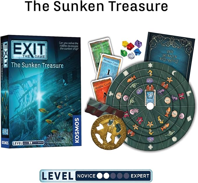 EXIT: The Game 4-Pack Escape Room Bundle | Season 3 | Dead Man on the Orient Express | Sinister Mansion | Sunken Treasure | Mysterious Museum | Family-Friendly Cooperative Game | 1 to 4 Players