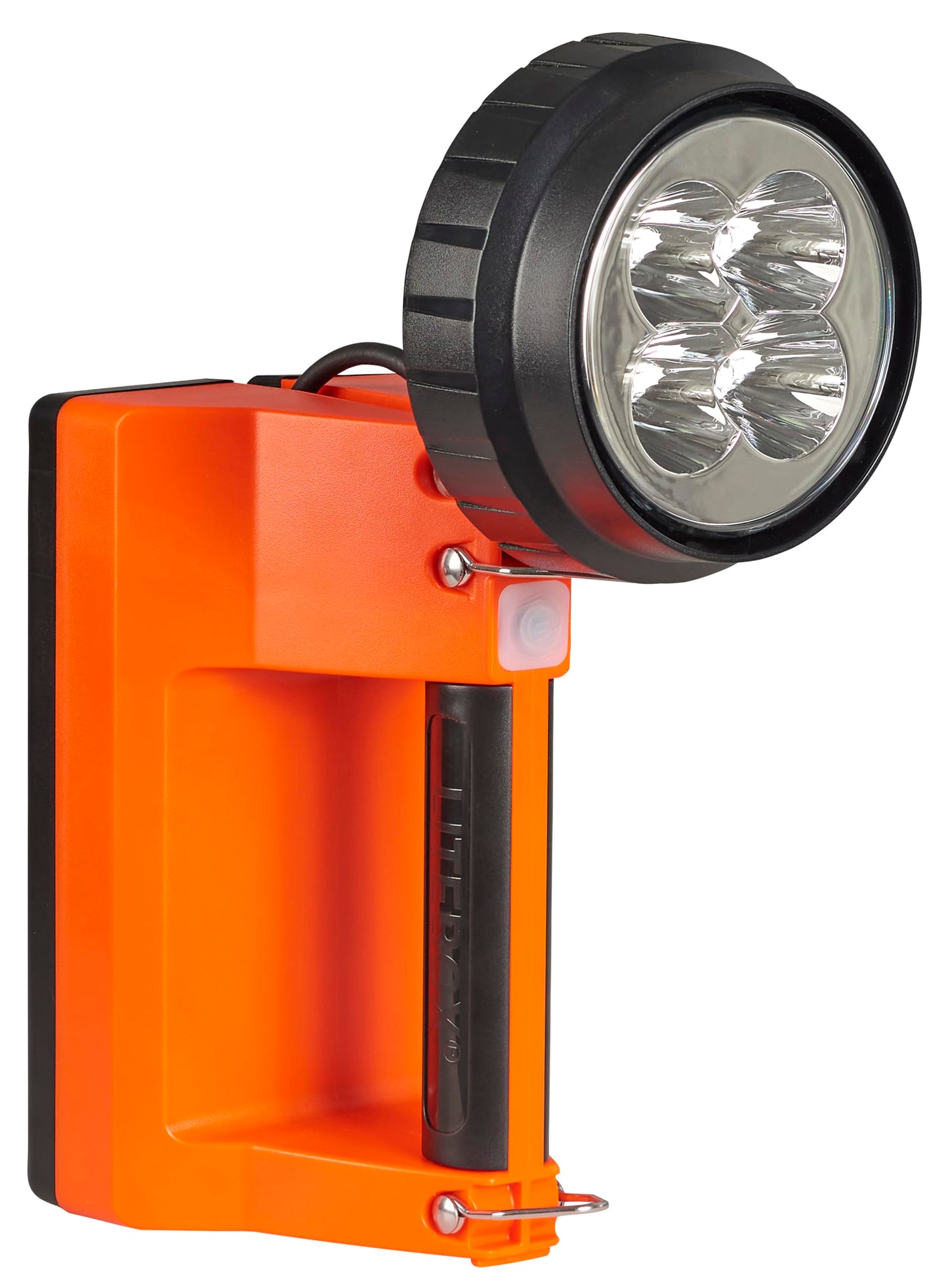Streamlight 45851 E-Spot LiteBox 1500-Lumen 110000 Candela Rechargeable Spot Beam Lantern with AC/DC Charging, Heavy Duty Shoulder Strap, and Mounting Rack, Orange