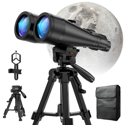 20x80 Astronomy Binoculars for Adults, High Power Stargazing Binoculars with Bak4 Prism, Low Light Vision for Moon Observation & Wildlife Watching, Includes Tripod,Tripod Adapter and Carrying Case