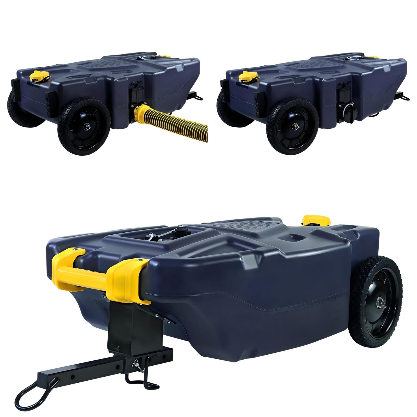 Venustank 39 Gallon RV Portable Waste Tank 2 Wheel Tote Tank