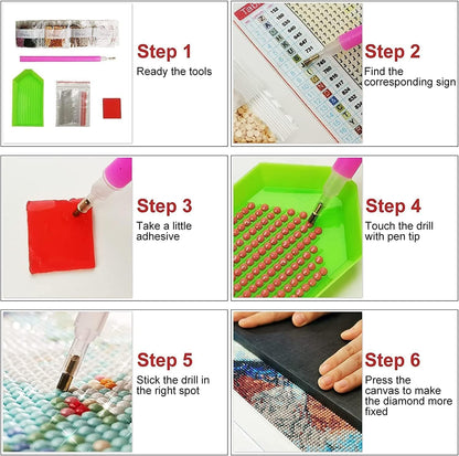 GOUOYANA Dragon Diamond Art Kits for Adults - 3 Pack, Full Drill Dragon Diamond Painting Kits for Beginners, DIY Full Rhinestone 5D Diamond dots (Gemstone Craft), Home Wall Decoration (12x16 inch)