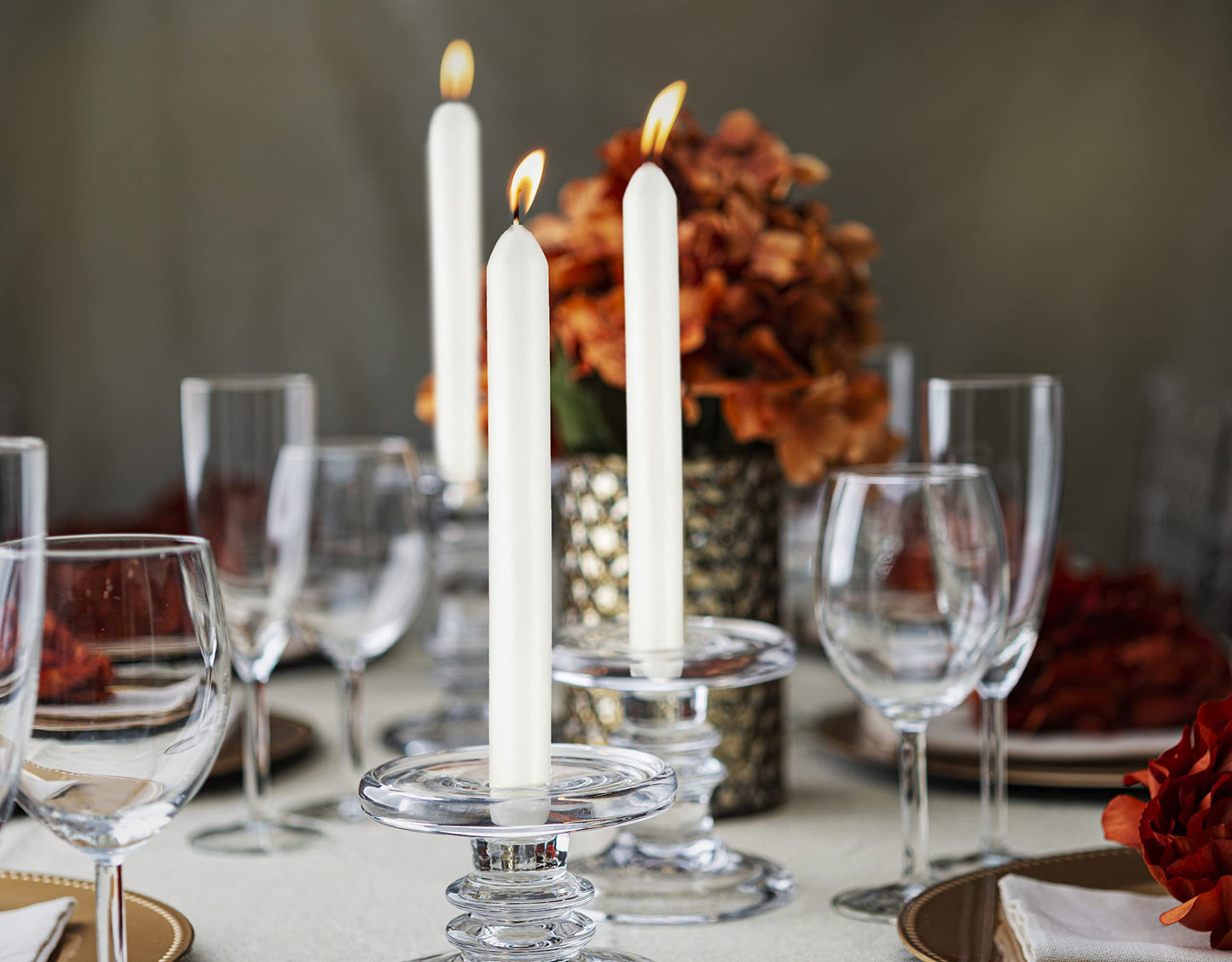 BOLSIUS White Candles 10 Pack - 9 Inch Straight Taper Candle Set - 8 Hour Candlesticks - Fits Most Standard Candle Holders - Premium European Quality - Household, Dinner, Wedding, & Party Candlesticks