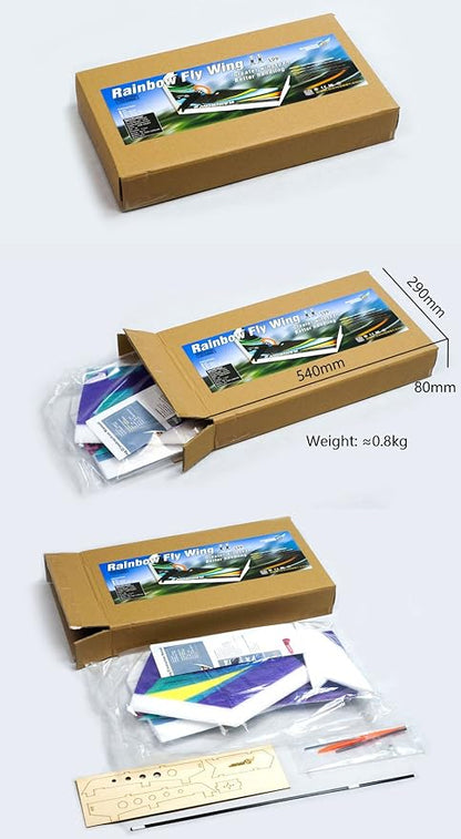 DW Hobby EPP Electric Flying Wing Rainbow ZAGI Plane w/1000mm Wingspan (E0604-L10)