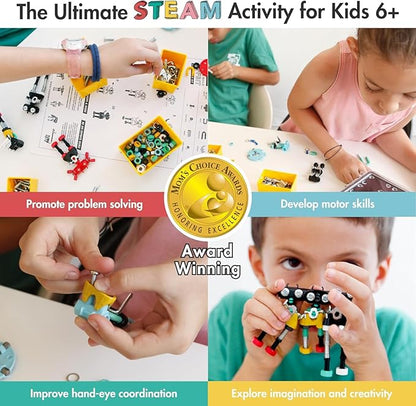 The Off Bits Educational STEM Toys for 6+: Robot Toy Building Sets 3-in-1 Engineering Kit for Boys and Girls Build Your Own STEM Building Toys with Endless Possibilities (Educational Kit)
