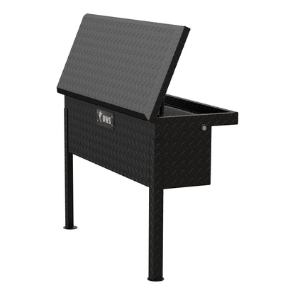 UWS EC30363 36-Inch Matte Black Heavy-Wall Aluminum Truck Side Tool Box with Low Profile, RigidCore Lid