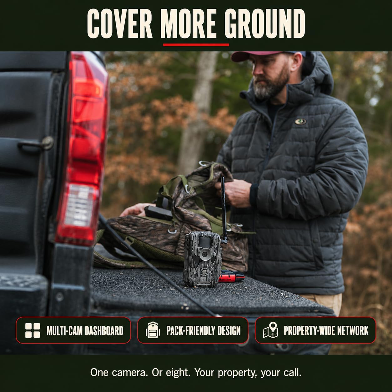 Stealth Cam Fusion MAX Cellular Trail Camera 2-Pack with 2 Lexar 32GB SD Cards | Dual SIM AT&T + Verizon | 36MP Photo, 720P HD Video, 0.35 Sec Trigger Speed