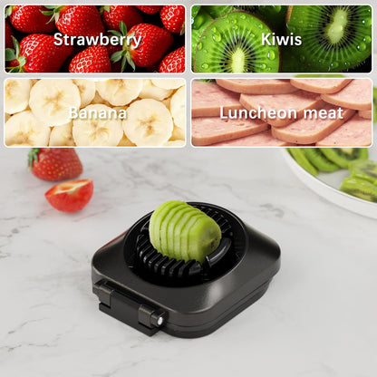 Skiennix Egg Slicer - Heavy Duty Stainless Steel Cutter with 3 Slicing Styles | Easy to Clean