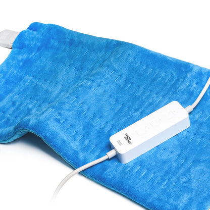 GOQOTOMO Flower Heating Pad for Back Pain Relief- 12" x 24"12 Heat Levels, 8 Timers Stay on, Machine Washable -F1224