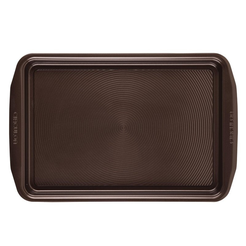 Circulon Bakeware Nonstick Cookie Pan Set, Cookie Sheets for Baking, 2-Pieces, Chocolate Brown