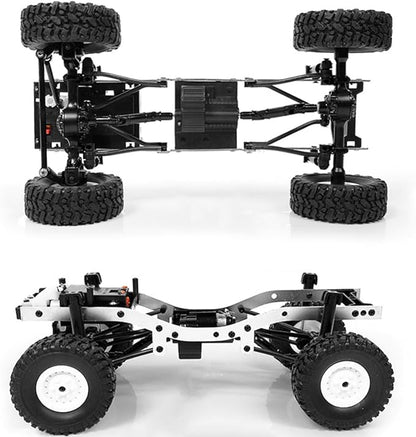 The perseids RC Rock Crawler WPL C24 RTR 1/16 Pickup Trucks Blue with LED Lights 2.4Ghz 4x4 Off-Road RC Semi Trucks All Terrain Car RC Crawler Remote Control Truck for Adults