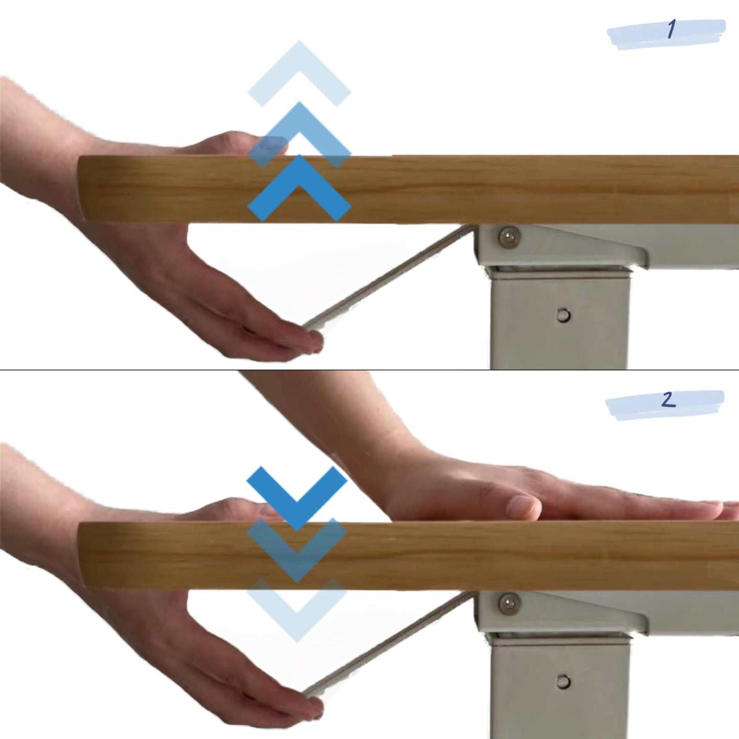 Furist Overbed Beside Table,Bed Desk,Hospital Bedside Table,Pneumatic Mobile Laptop Computer Standing Desk Cart with Tray