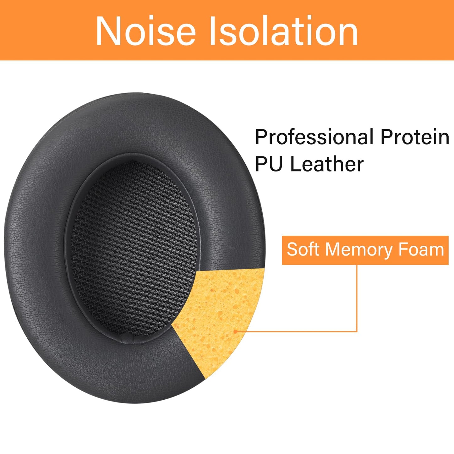 Replacement for Beats Studio 3 Replacement Ear Pads Grey, Beats Studio Wireless Replacement Ear Pads Earpads for Beats Studio 3 Beats Studio 2,Beats Studio 3 Wireless Ear Cushions (Titanium Grey)