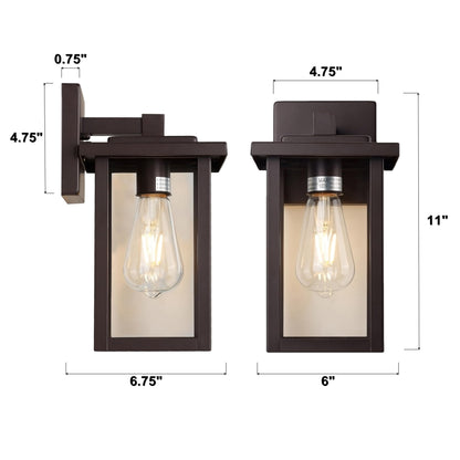 ACLand 3 Bulb Vanity Light Fixture, Vintage Oil Rubbed Bronze, W24in 3-Light, Modern Bathroom Lighting, Model A40022