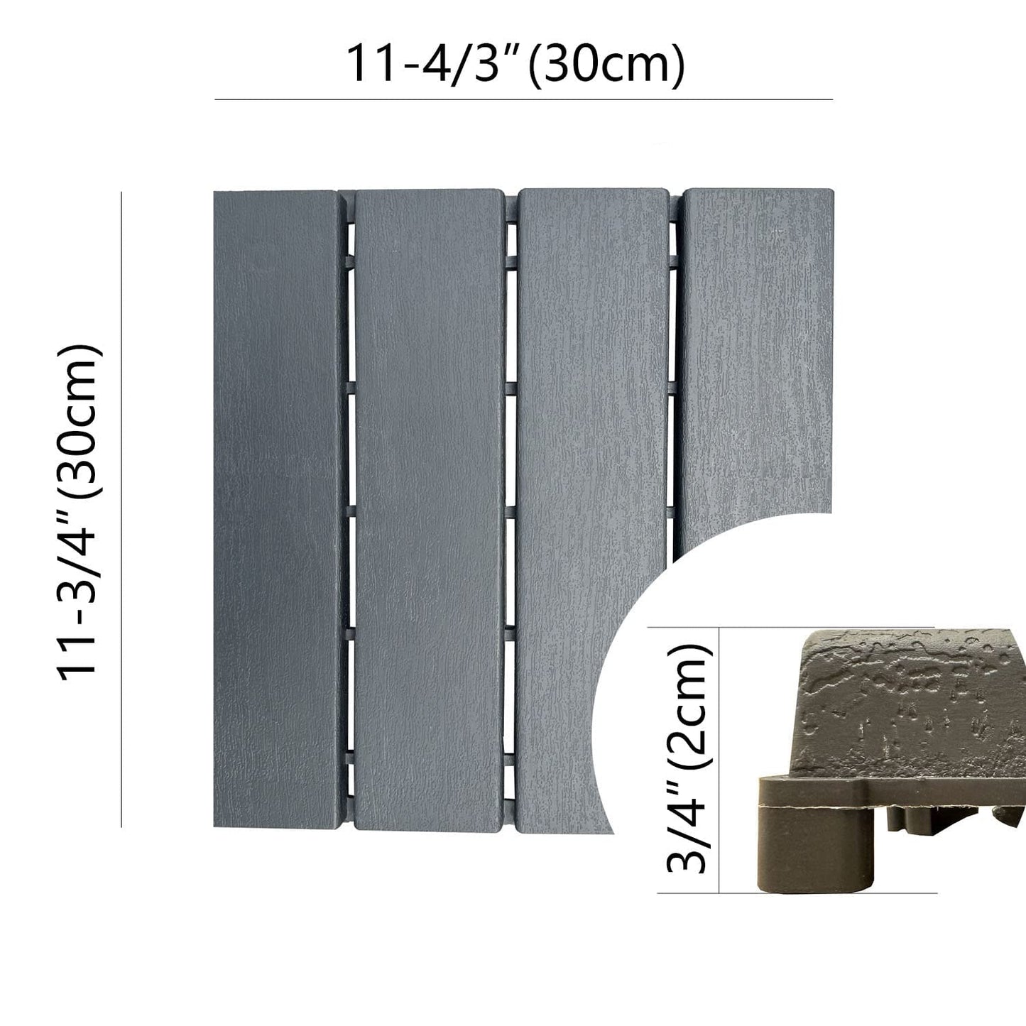 60 sq. ft Plastic Interlocking Deck Tiles,60 PCS Patio Deck Tiles,12"x12" Waterproof Outdoor Flooring All Weather Use, Patio Floor Decking Tiles for Porch Poolside Balcony Backyard