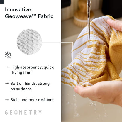 GEOMETRY Kitchen Dish Cloths - Quick Dry Dishcloths for Kitchen - Premium Dish Rags with Geoweave - 3-Pack Set This and That