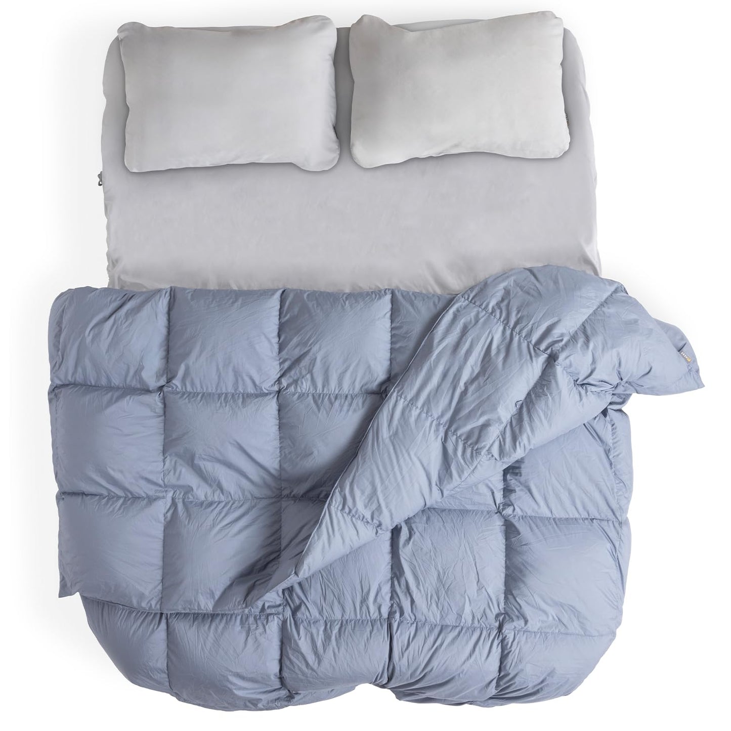HEST Packable Down Comforter for Camping, Double Size - Warm Outdoor Puffy Blanket, Down Blanket with 50-L Tote, Hydrophobic Duck Down - Perfect for Hiking, Camping, Backpacking & Outdoor Adventures