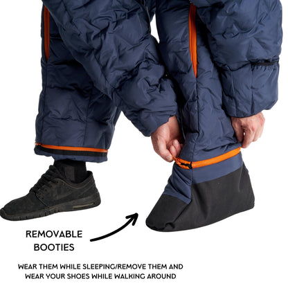Selk'bag Pro Wearable Sleeping Bag I Outdoor and Indoor Sleeping Bag for Camping, RV Trips, Travelling, Hammocks, Backpacking, Lounging (Blue Navy, Large)