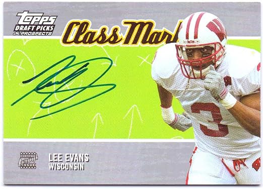Lee Evans 2004 Topps Draft Picks &amp Prospects Class Marks Rookie Autograph #CM-LE - Buffalo Bills On Card