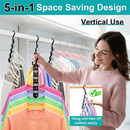 Closet Organizers and Storage,Upgraded Organization and Storage Clothes Hanger,12 Pack College Dorm Room Essentials,Sturdy Closet Organizer Home Essentials Space Saving Hangers for Thick Clothe