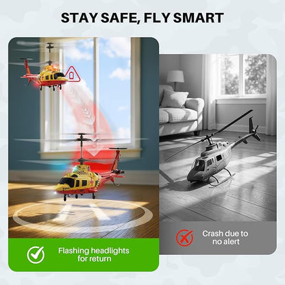 SYMA S53H Remote Control Helicopter with Simulation Rescue Design One Key Take-Off Altitude Hold Low Battery Alert for Boys and Enthusiast 8.66x2.36x3.7 in