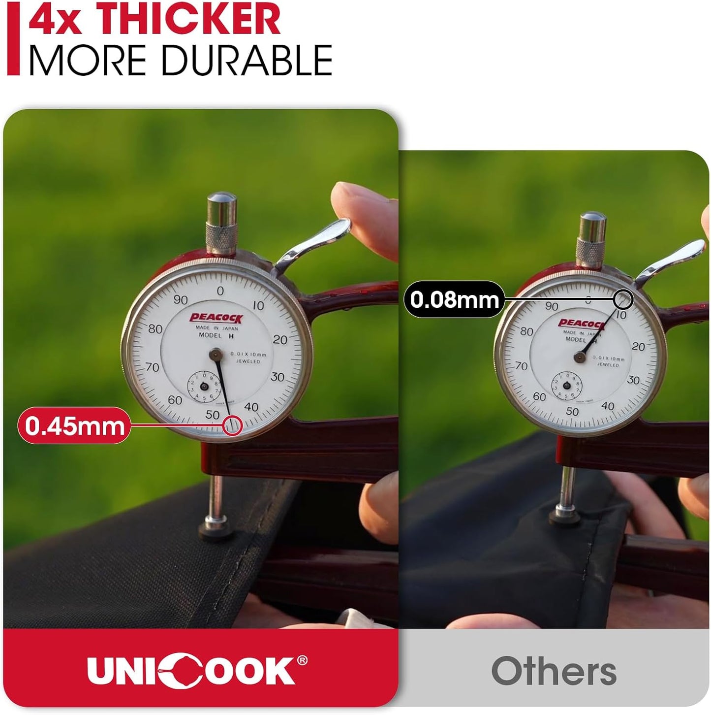 Unicook Grill Cover - Heavy Duty Waterproof BBQ Protector for Weber Summit 400 Series | 64 Inch All-Season Protection