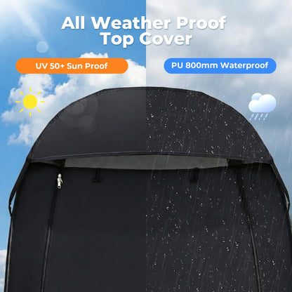 Alvantor® Shower Tent Pop Up Changing Room Outdoor Shower Enclosure Pop Up Privacy Tent Toilet Shelter Camping Dressing Room Portable Teflon Coating Fabric 4’x4’x7' Patent Pending