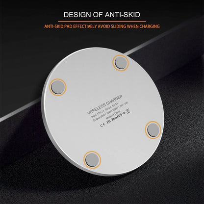 Wireless Charger 20W Max Fast Wireless Charging Pad Compatible with iPhone 11 12 13 14 15 16 Pro/Pro Max, iPhone Xs/XS Max/XR/8 Plus, Air Pods Pro/3/2; for Samsung Galaxy/Note, Galaxy Buds (White)