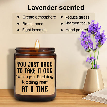 JOLIMENT Scented Candle - Gifts for Women, Men, Coworker, Friend, Boss - BFF Birthday Present, Friendship Presents for Her - Funny Gift Birthday Gift for Him - Office, Relaxing Gifts for Women