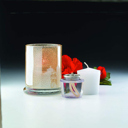 D'light Online HD15 Liquid Votive Candles Fuel Cells - 15 Hour Burn Time Liquid Wax Disposable Clear Plastic Fuel Cells for Wedding Hotel, Restaurant Tables and Emergency Candles - Set of 96