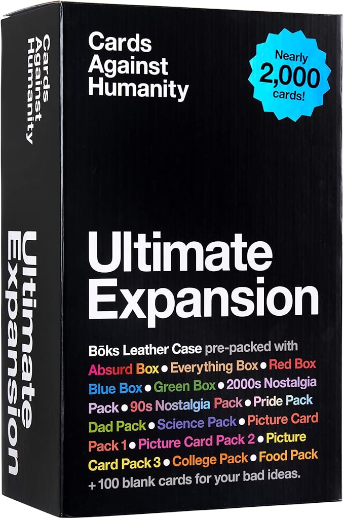 Cards Against Humanity: Ultimate Expansion • Nearly 2000 Cards Pre-Packed in Our Boks Storage Case