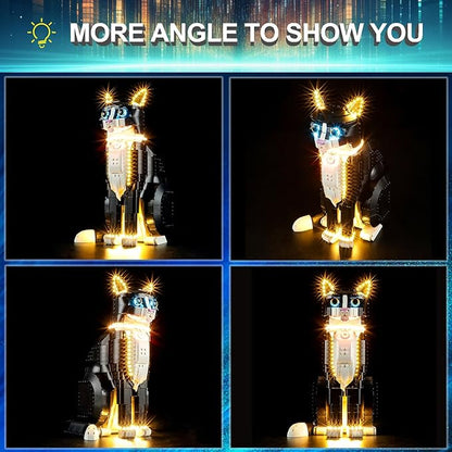 LED Light Kit for Lego 21349 Ideas Tuxedo Cat Set Compatible with Lego 21349 Building Blocks Model(Not Include Blocks Set)