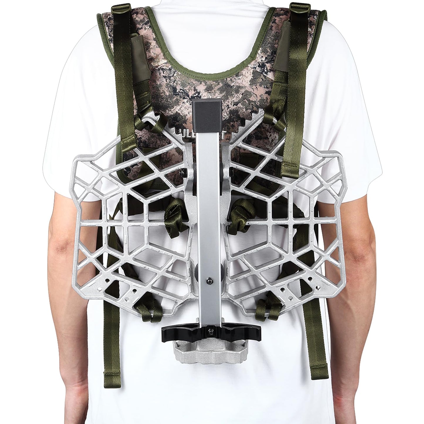 skiguard Hunting Saddle Platform, Lightweight Cast Aluminum Construction Saddle Hunting Platform, Reliable Hunting Platform, The Ultimate Hunting Platform for Saddle Hunters, 16.1"x12.2" Platform