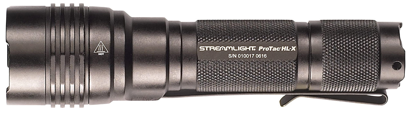 Streamlight 88085 ProTac HL-X USB 1300-Lumen 35000-Candela Handheld Tactical LED Flashlight, Ten-TAP Programmable, Box, Black