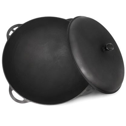Dutch Oven Pot with Lid Syton 12.5 Quarts (12 L) - Camping Dutch Oven - Cast Iron Cookware Set - Uzbek Kazan Cast Iron – Premium Camping Cookware
