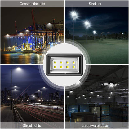SOUTHLEVY 400W Outdoor LED Flood Light, 40000LM Super Bright, 110-285V, IP66 Waterproof, 6000K Daylight White Security Lights,Lighting for Playground Yard Stadium Lawn Ball Park