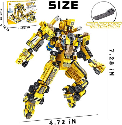 Robot Building Toys for 6 7 8 9 10 11 12 13 14 Years Old Kids | 25-in-1 Construction Blocks Sets for Robot or Trucks Christmas Birthday Gifts for Age 6-8 7-9 8-14 yrs Boys