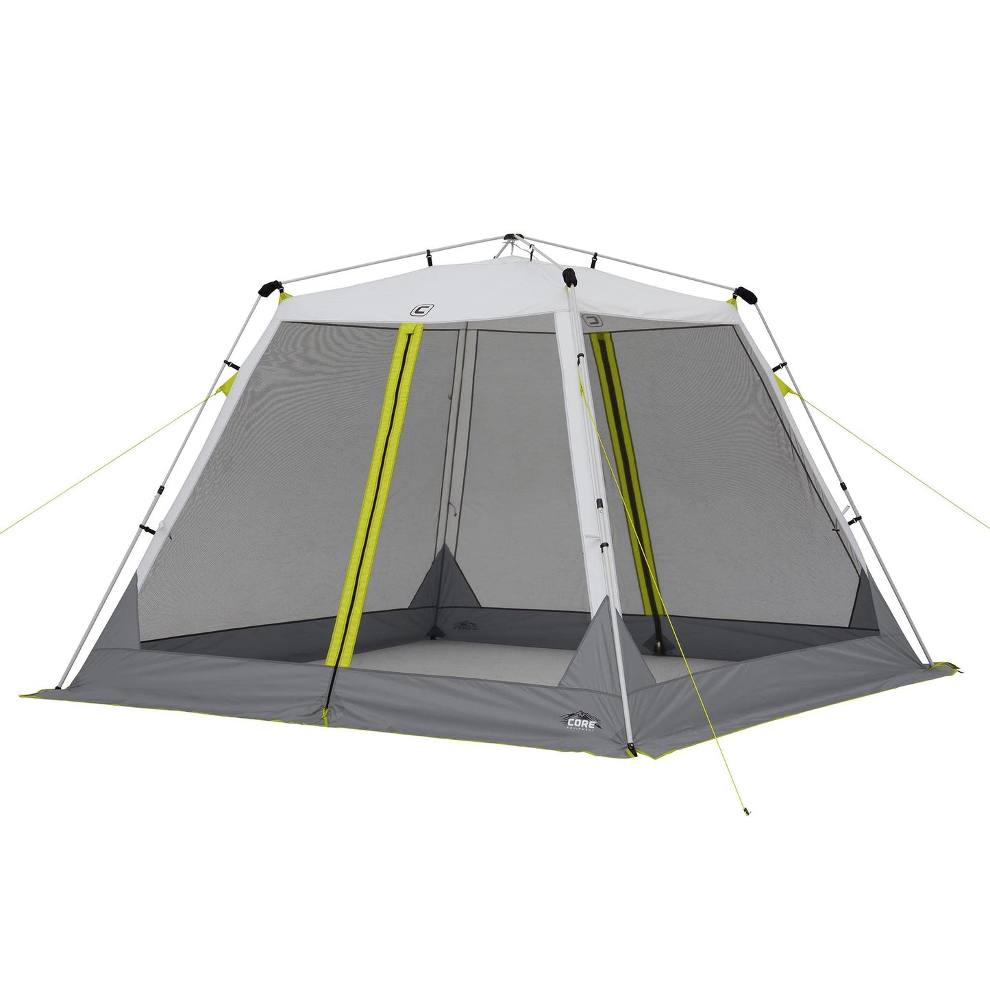 CORE 10’x10’ Instant Screen House | Folding and Portable Large Pop Up Tent Gazebo Canopy Shelter with Included Carry Bag | Perfect for Family Camping, Outdoor, Picnic, Backyards, and Tailgate