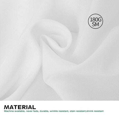 Surmente White Rectangle Tablecloth 90 x 156-inch Rectangular Polyester Table Cloth for Weddings, Banquets, or Restaurants