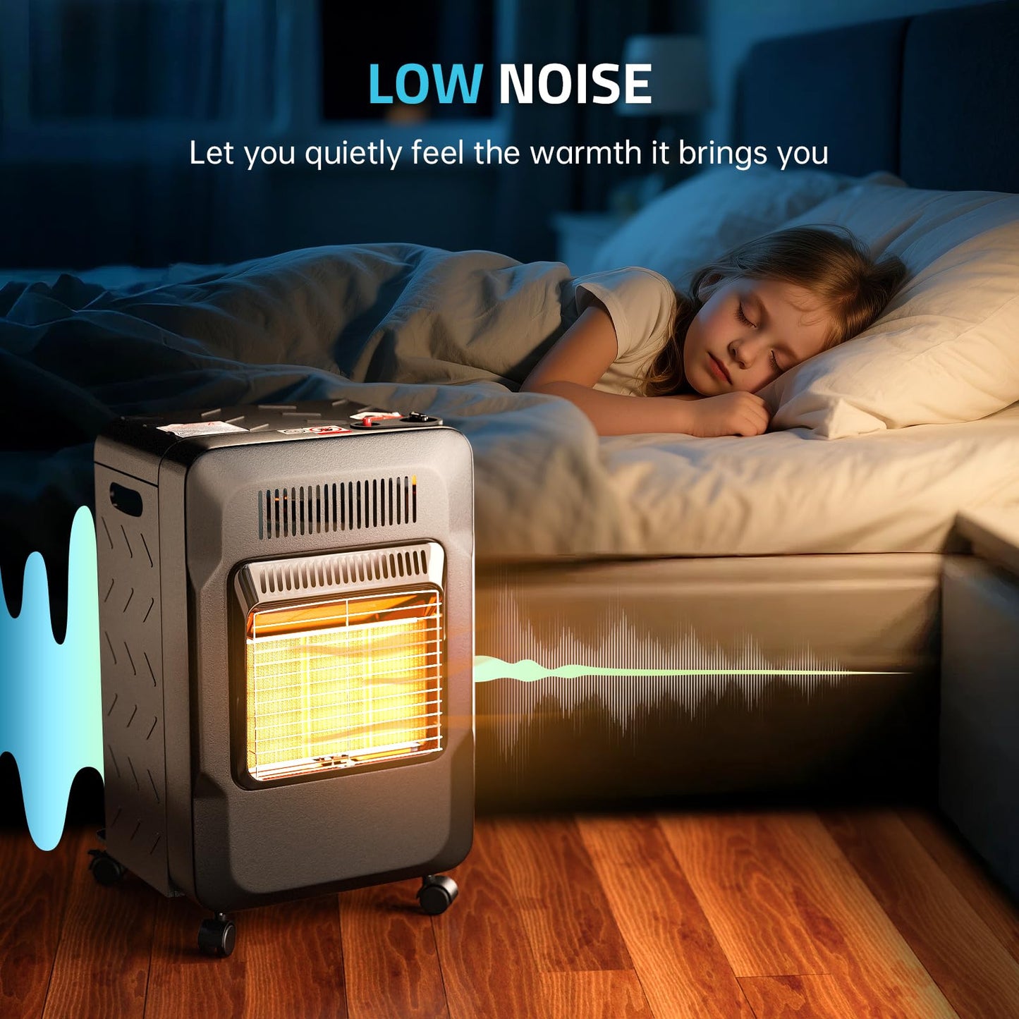 PAULINN Propane Heater Indoor Outdoor Patio Heaters 6000 to 18000 BTU 3 Modes for Patio, Garage, Camping, Shop